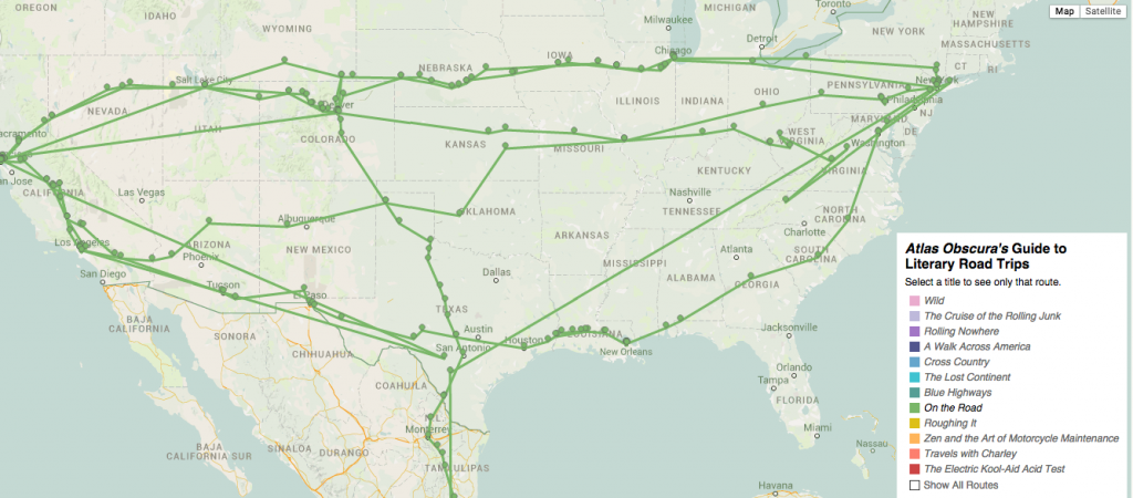 on the road mapped
